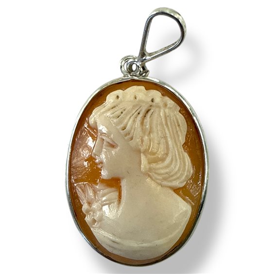 Colgante Mandile 1922 Mujer Cammei  in Plata Conchiglia 2MCICM152 - 2MCICM152